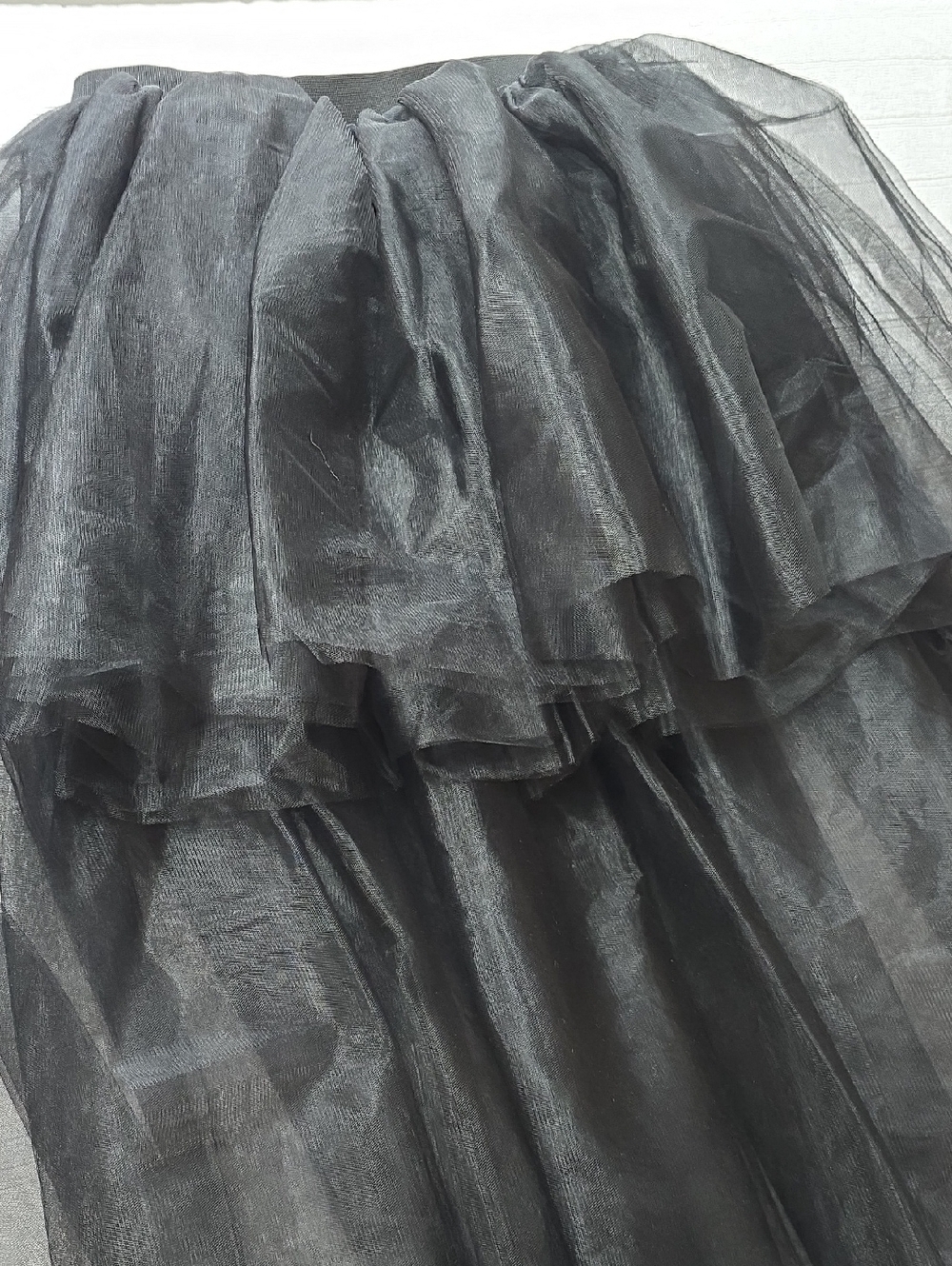 Women's Hi-Lo Long Tutu Tulle Bustle Skirt Elastic Waist Festival Party One Size - Picture 5 of 11